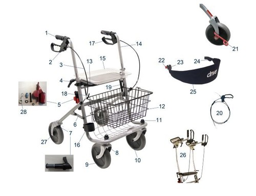 Drive medical rollator - medical,