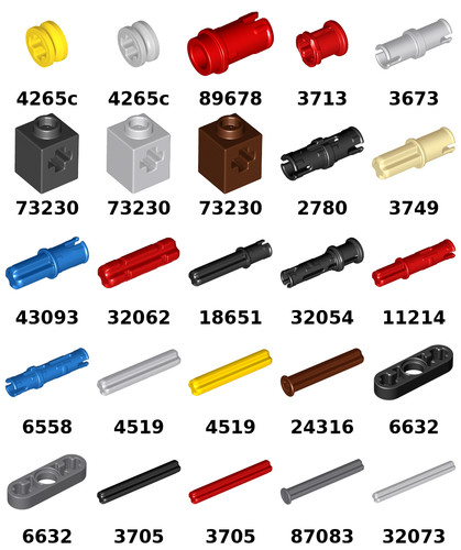 Lego technic achsen - achsen,, pins